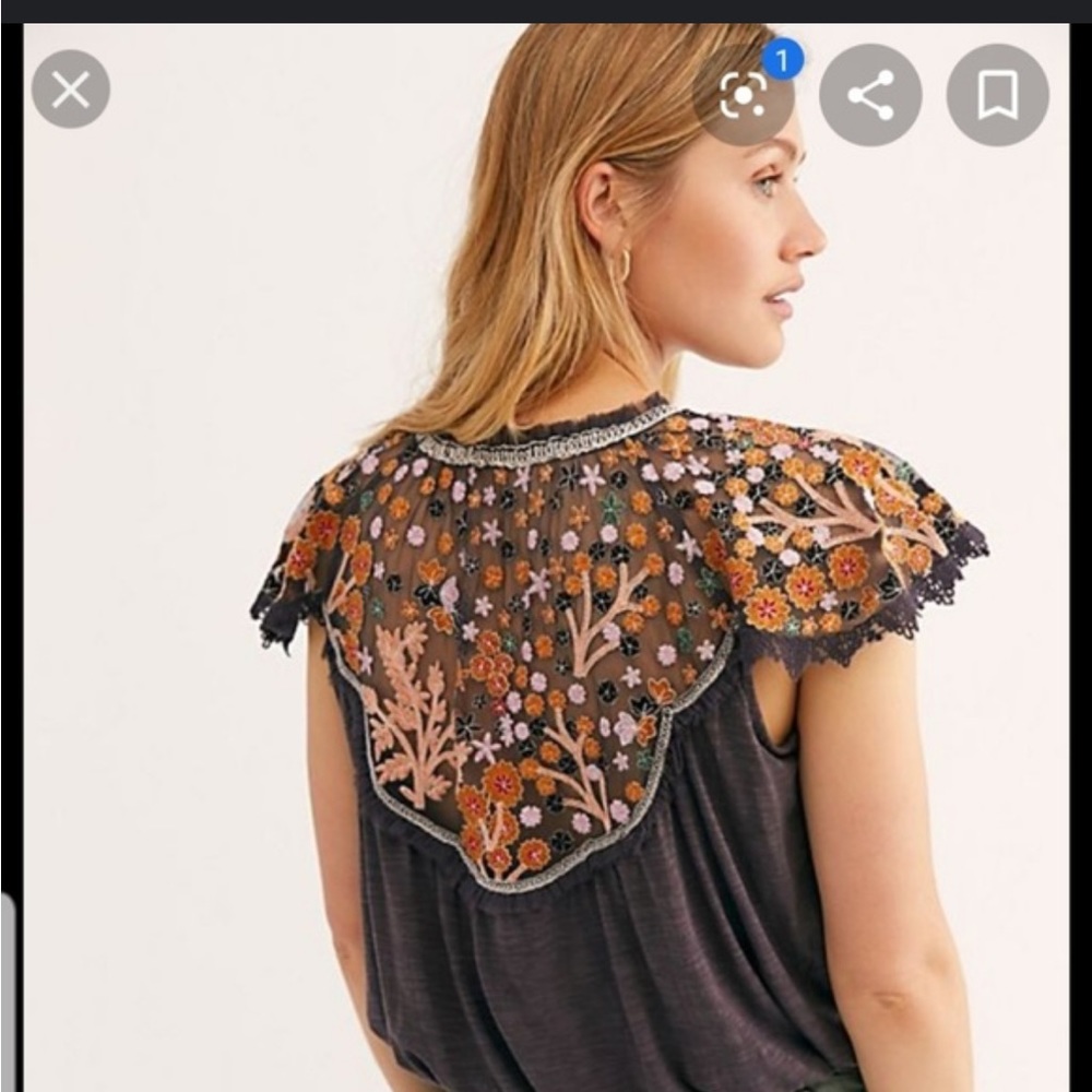 Free people embroidered blouse